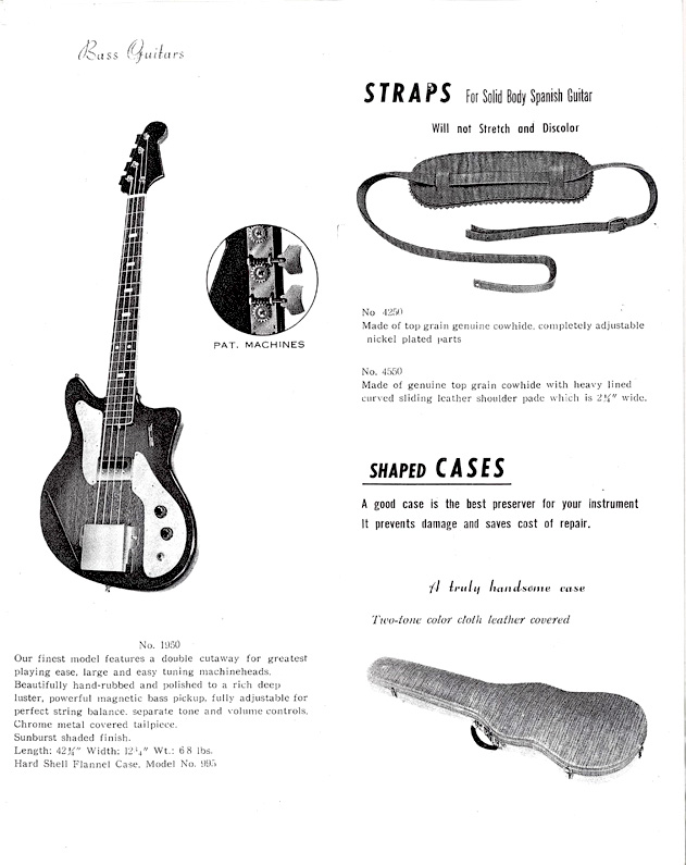 1961 Ibanez model 1950 Bass