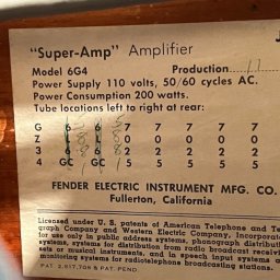 1960 Fender Super Amp