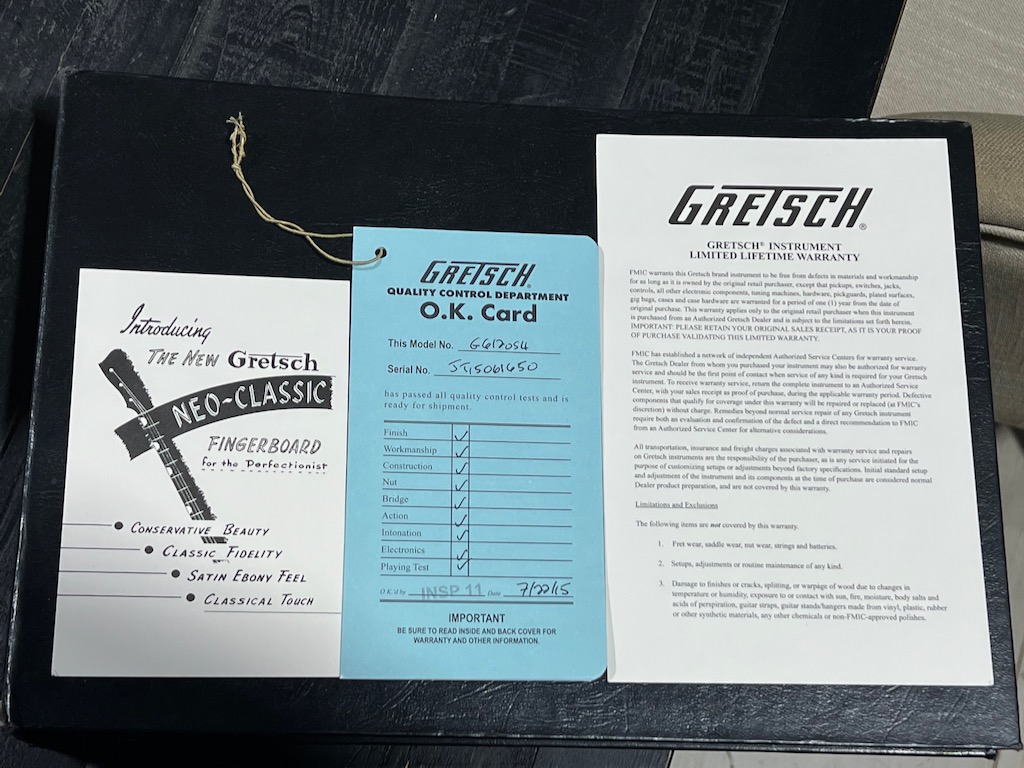 2015 Gretsch G6120SH Brian Setzer Hot Rod Blonde