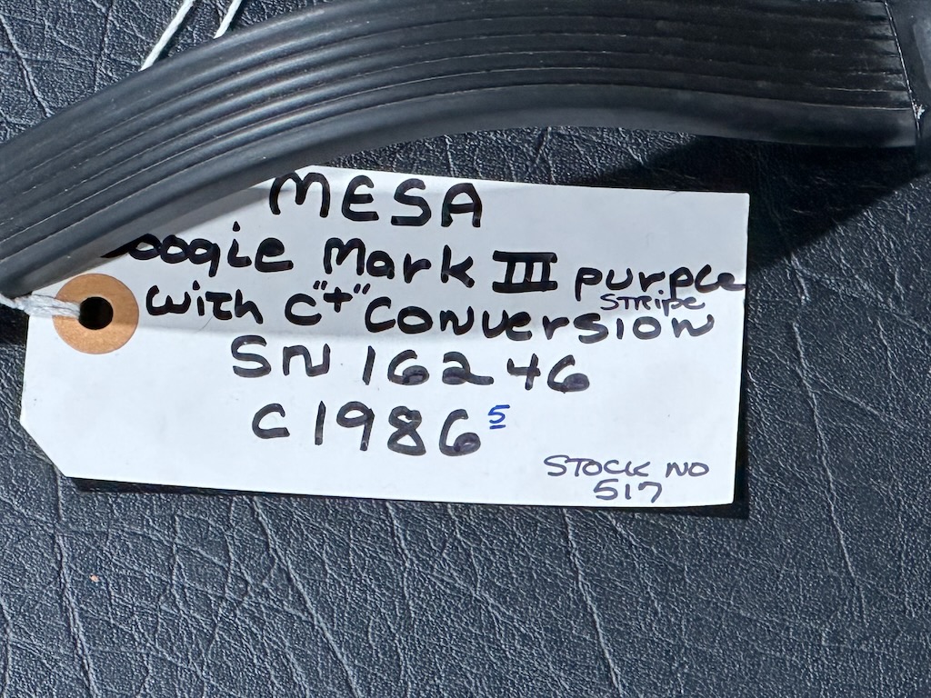1983 Mesa Boogie Mark III C+ Purple Stripe Head