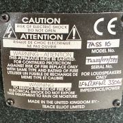 1998 Trace Elliot TASS 16 CAB PA Speakers NOS