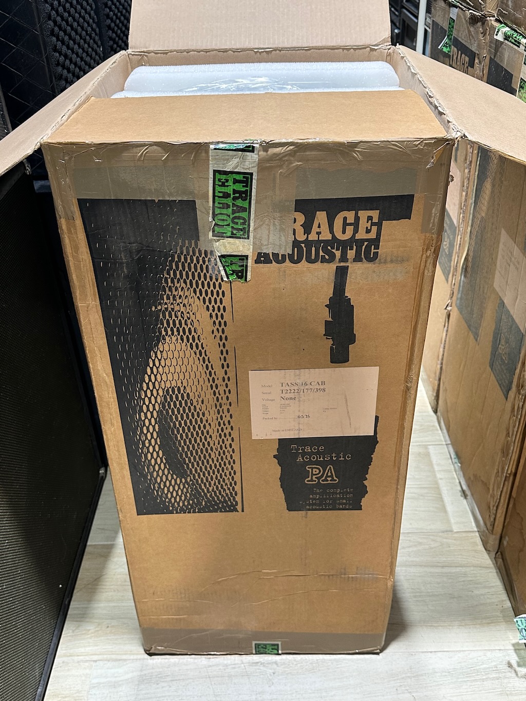1998 Trace Elliot TASS 16 CAB PA Speakers NOS
