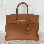 2022 Hermes Birkin 35 Gold w/Gold Hardware