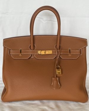 2022 Hermes Birkin 35 Gold w/Gold Hardware