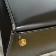 1995 Hermes Kelly 35 Black Box w/Gold Hardware