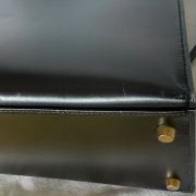 1995 Hermes Kelly 35 Black Box w/Gold Hardware