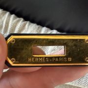 1995 Hermes Kelly 35 Black Box w/Gold Hardware