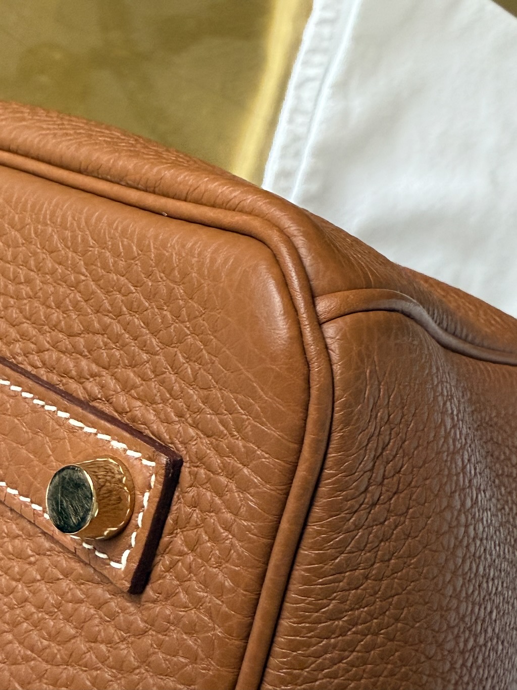 2022 Hermes Birkin 35 Gold w/Gold Hardware