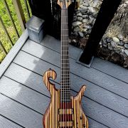 2021 Carl Thompson 34″ 5-String Rainbow Bass # 3121