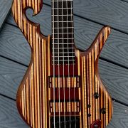 2021 Carl Thompson 34″ 5-String Rainbow Bass # 3121