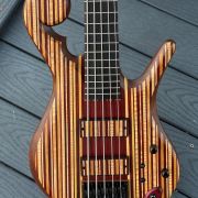 2021 Carl Thompson 34″ 5-String Rainbow Bass # 3121
