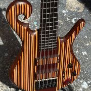 2021 Carl Thompson 34″ 5-String Rainbow Bass # 3121
