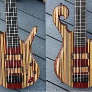 2021 Carl Thompson 34″ 5-String Rainbow Bass # 3121