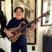 2021 Carl Thompson 34″ 5-String Rainbow Bass # 3121
