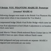 1965 Vox Phantom Mark III UK Prototype