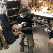 2021 Carl Thompson 34″ 5-String Rainbow Bass # 3121