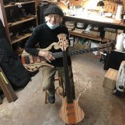 2021 Carl Thompson 34″ 5-String Rainbow Bass # 3121