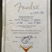 1992 Fender Precision Bass Custom Shop 40th Anniversary