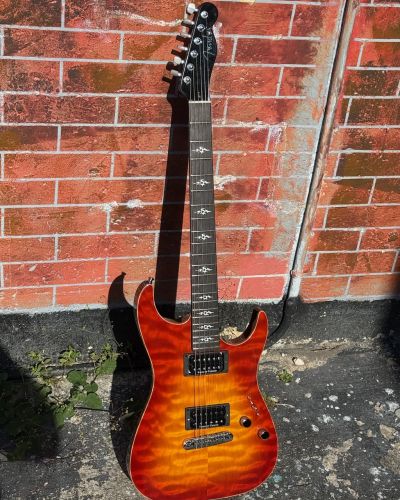 2006 Fender Showmaster Elite QMT Set Neck Hardtail Custom Shop