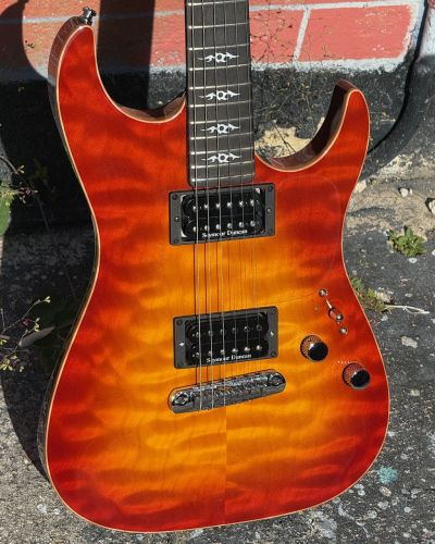 2006 Fender Showmaster Elite QMT Set Neck Hardtail Custom Shop
