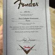 2005 Fender Stratocaster Rory Gallager Signature Tribute
