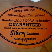 2003 Gibson Super 400CES Thinline Custom Shop