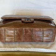 2015 Chanel Jumbo Classic Iridescent Dark Bronze Alligator