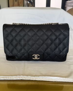 2000 Chanel Cavier Quilted Jumbo Classic