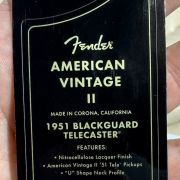 2024 Fender Telecaster American Vintage II ’51 Blackguard
