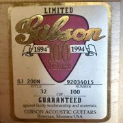 1994 Gibson SJ-200N Centenial Special # 32 of 100